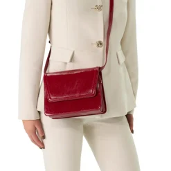 Manfield Rode schoudertas^ Schoudertassen