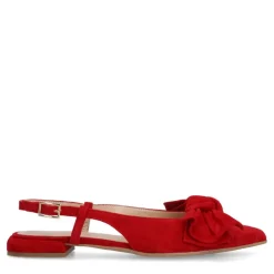 Manfield Rode suède slingbacks^DAMES Pumps|Slingbacks