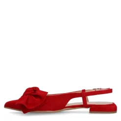 Manfield Rode suède slingbacks^DAMES Pumps|Slingbacks