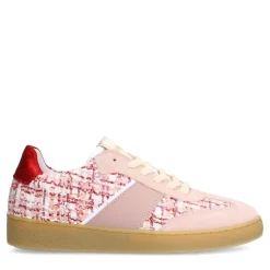 Manfield Roze bouclé sneakers^DAMES Sneakers