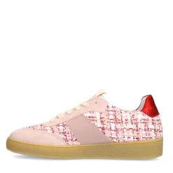 Manfield Roze bouclé sneakers^DAMES Sneakers