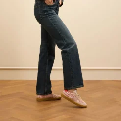 Manfield Roze bouclé sneakers^DAMES Sneakers