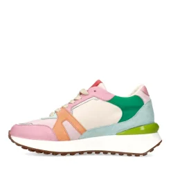 Manfield Roze sneaker met gekleurde details^DAMES Sneakers