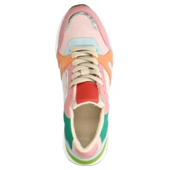 Manfield Roze sneaker met gekleurde details^DAMES Sneakers