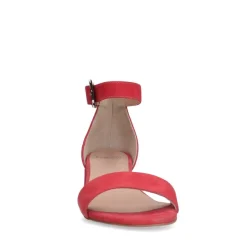 Manfield Roze suède sandalen met hak^DAMES Sandalen