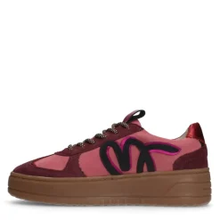 Manfield Roze suède sneakers^DAMES Sneakers