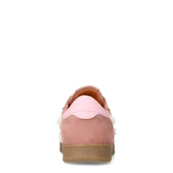 Manfield Roze suède sneakers sneakers met kant^DAMES Sneakers