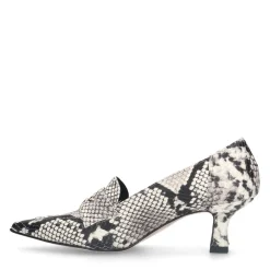 Manfield Slangenprint leren pumps^DAMES Pumps