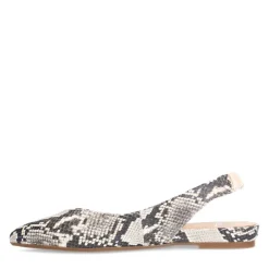 Manfield Slangenprint leren slingbacks^DAMES Pumps|Slingbacks