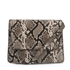 Manfield Slangenprint schoudertas^ Schoudertassen