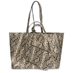 Manfield Snakeprint shopper^ Shoppers