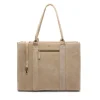 Manfield Suède beige shopper^ Shoppers