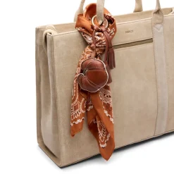 Manfield Suède beige shopper^ Shoppers