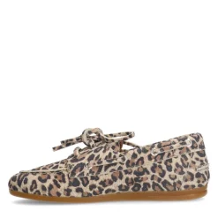 Manfield Suède leopard bootschoenen^DAMES Loafers
