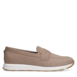 No Stress Taupe nubuck loafers^DAMES Loafers