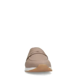 No Stress Taupe nubuck loafers^DAMES Loafers