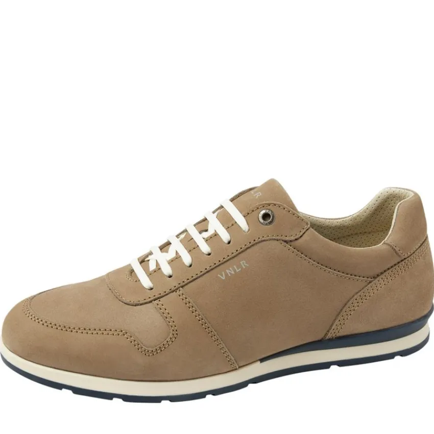 Van Lier Taupe Nubuck sneakers^Heren Sneakers