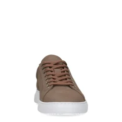 Manfield Taupe nubuck sneakers^Heren Sneakers