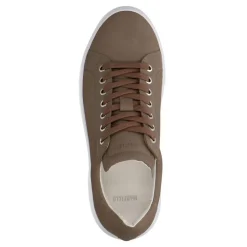 Manfield Taupe nubuck sneakers^Heren Sneakers