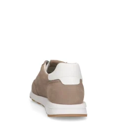 No Stress Taupe nubuck sneakers met rits^DAMES Sneakers