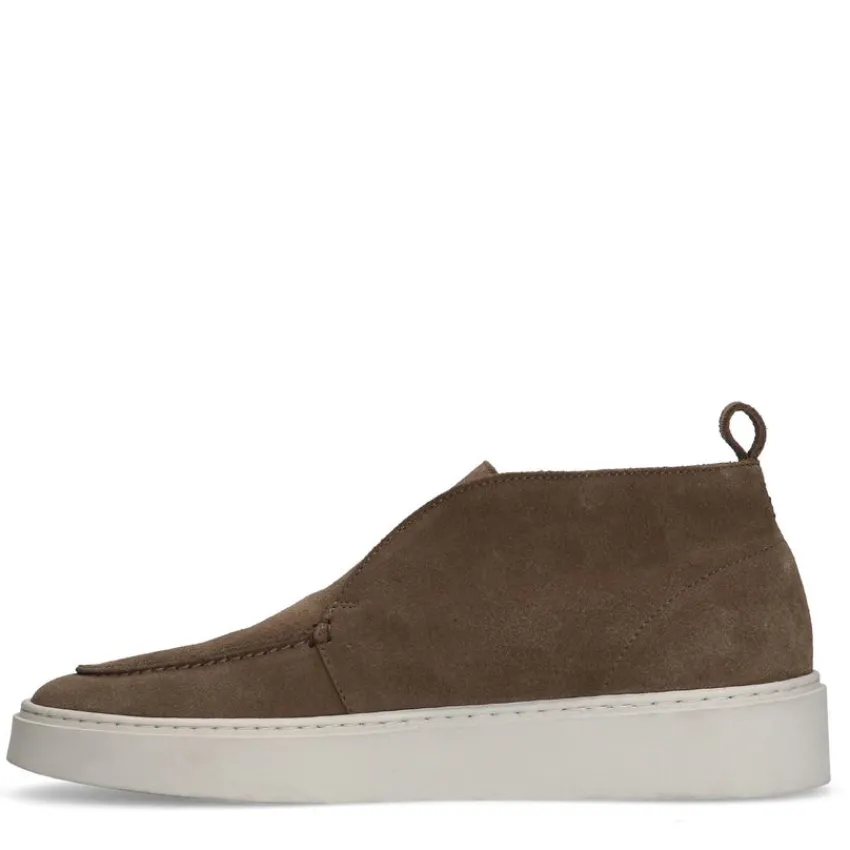 Manfield Taupe suède boots^Heren Boots
