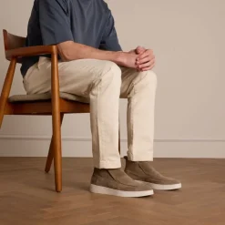 Manfield Taupe suède boots^Heren Boots