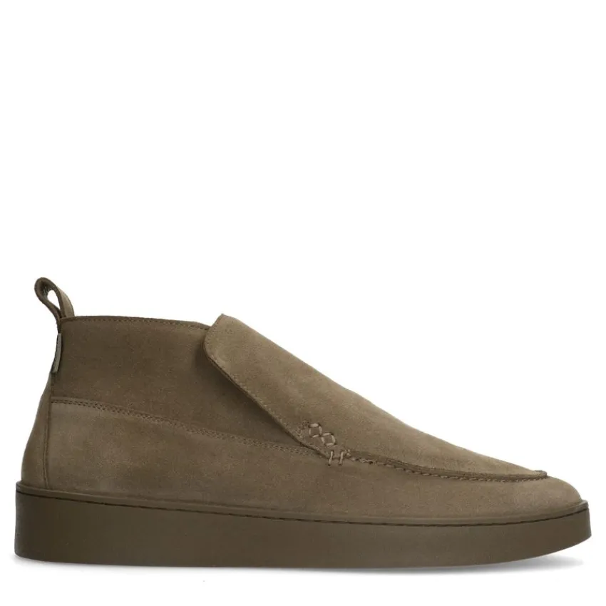 Manfield Taupe suède boots^Heren Boots