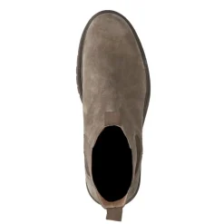 Manfield Taupe suède chelsea boots^Heren Boots