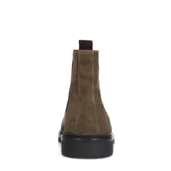 Manfield Taupe suède chelsea boots^Heren Boots