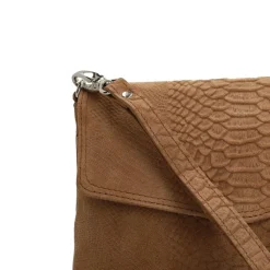 Manfield Taupe suède clutch^ Clutches