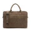 Manfield Taupe suède laptoptas 18.5 inch^ Laptoptassen