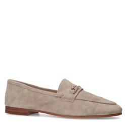 Manfield Taupe suède loafers^DAMES Loafers