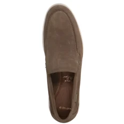 Manfield Taupe suède loafers^Heren Loafers