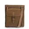No Stress Taupe suède schoudertas^Heren Heren Tassen|Schoudertassen
