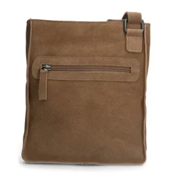 No Stress Taupe suède schoudertas^Heren Heren Tassen|Schoudertassen