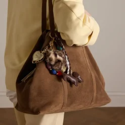 Manfield Taupe suède shopper^ Shoppers