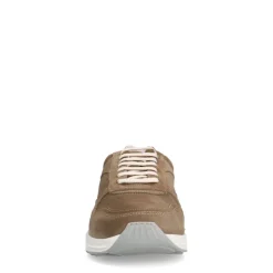 Van Lier Taupe suède sneakers^Heren Sneakers