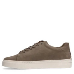 Manfield Taupe suède sneakers^Heren Sneakers