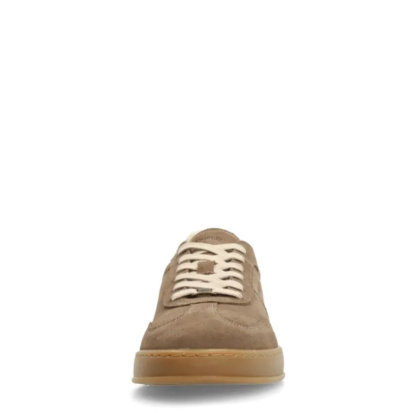 Manfield Taupe suède sneakers^Heren Sneakers