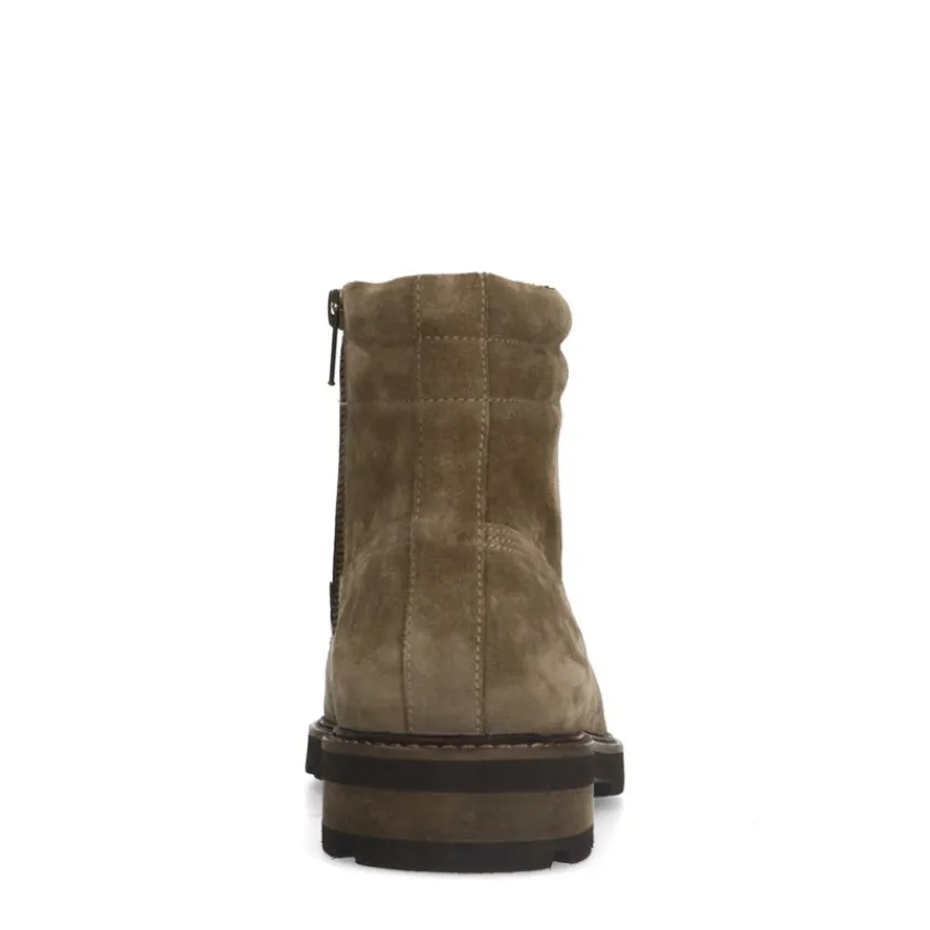 Manfield Taupe suède veterboots^Heren Boots