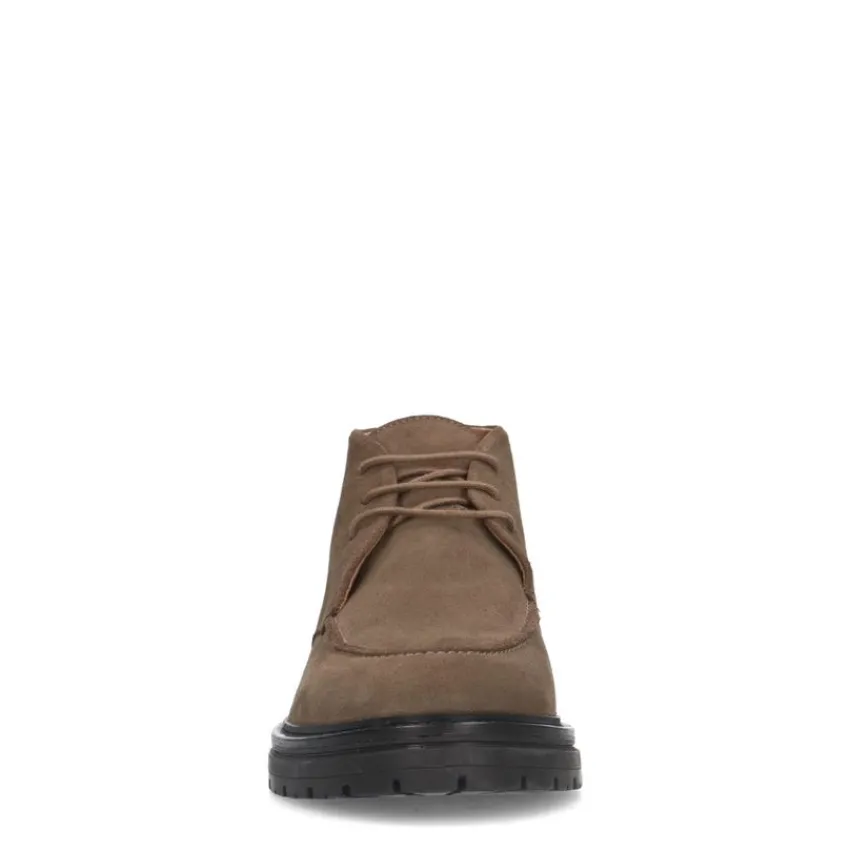 Manfield Taupe suède veterboots^Heren Boots