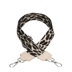 Manfield Verstelbare bag strap met leopard print^ Overig
