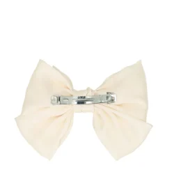 Manfield Witte haarclip met strik^ Haaraccessoires