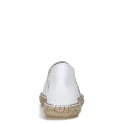 Manfield Witte leren espadrilles^DAMES Espadrilles