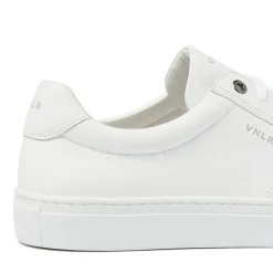 Van Lier Witte leren sneakers^Heren Sneakers