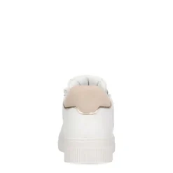 Manfield Witte leren sneakers^DAMES Sneakers
