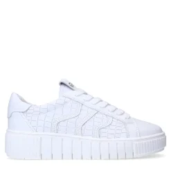 No Stress Witte leren sneakers^DAMES Sneakers