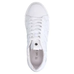 No Stress Witte leren sneakers^DAMES Sneakers