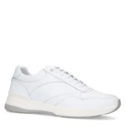 Van Lier Witte leren sneakers^Heren Sneakers