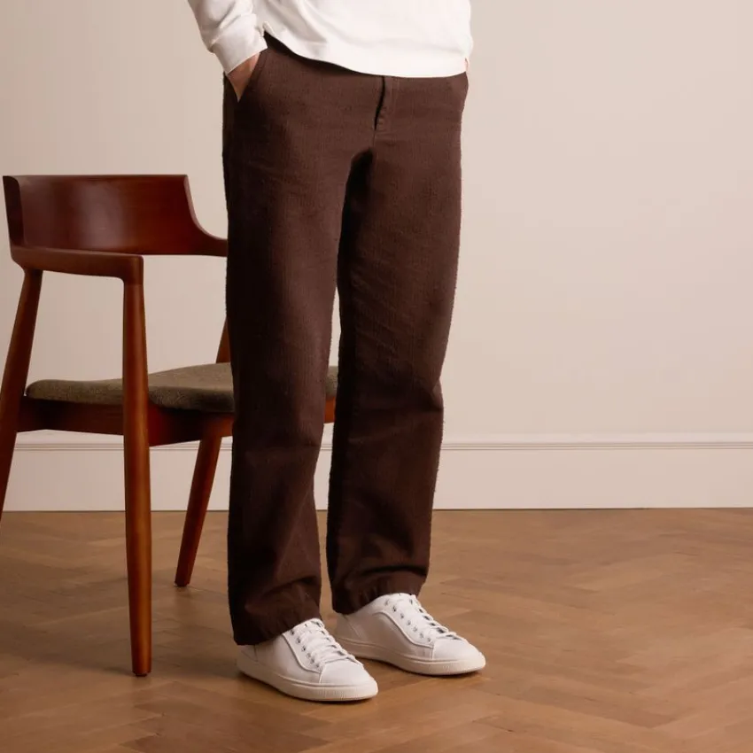 Manfield Witte leren sneakers^Heren Sneakers